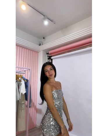 VESTIDO SILVER SHINE HMR 